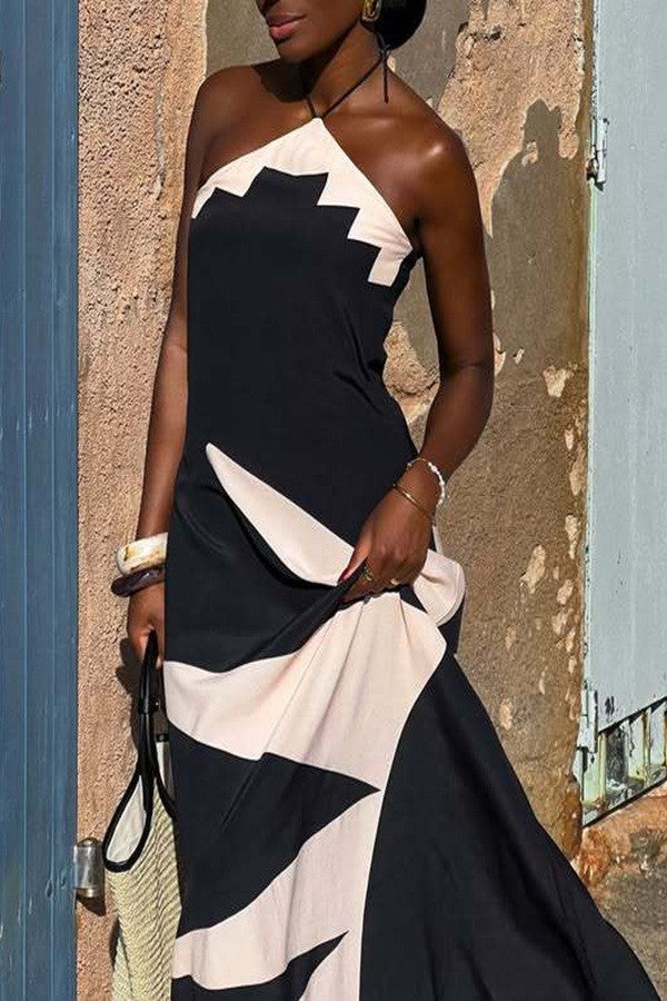 Nicolina Halter Maxi Dress