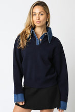 Load image into Gallery viewer, Triana Denim Knit Sweater

