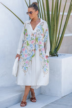 Load image into Gallery viewer, Silk Floral Shirt Dress
