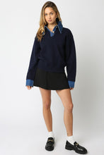 Load image into Gallery viewer, Triana Denim Knit Sweater
