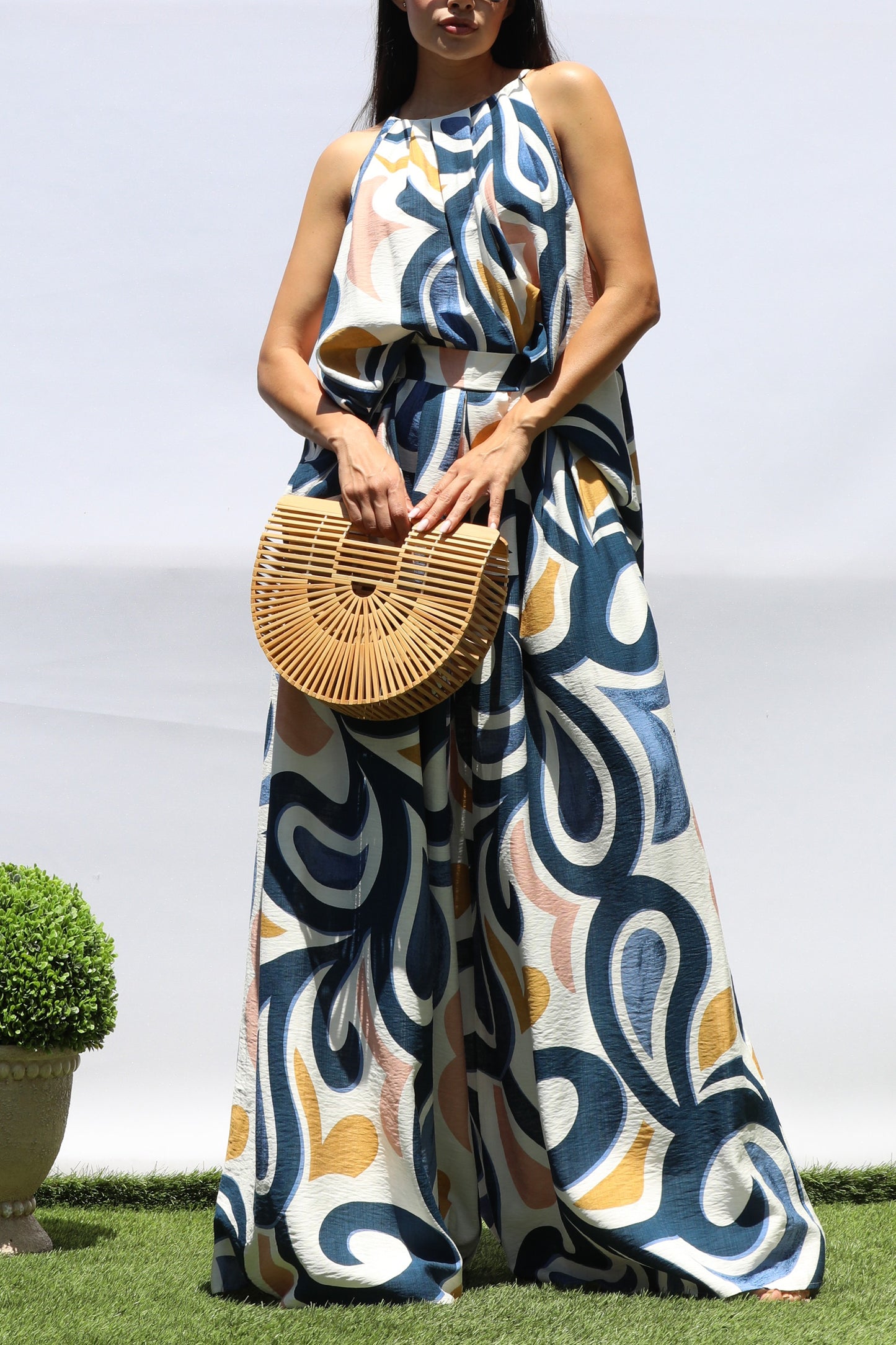 Blue Printed Matching Set