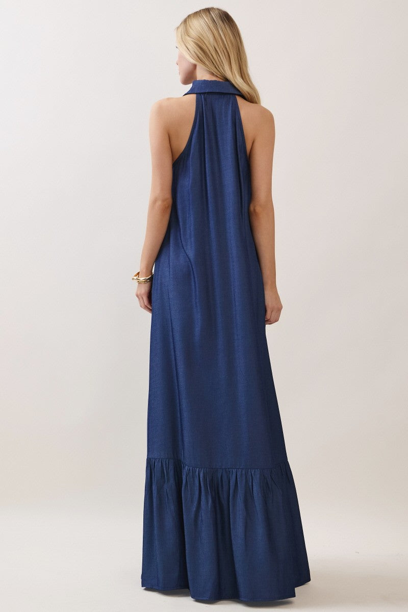 Elie Navy Maxi Dress