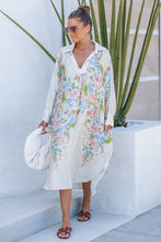 Load image into Gallery viewer, Silk Floral Shirt Dress

