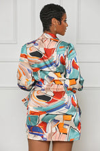 Load image into Gallery viewer, Janine Abstract Wrap Dress
