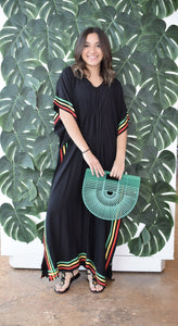 Black Kaftan Maxi Dress