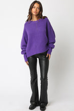 Load image into Gallery viewer, Julien Purple Sweater
