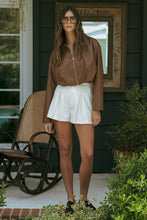 Load image into Gallery viewer, Brown Faux Leather Jacket

