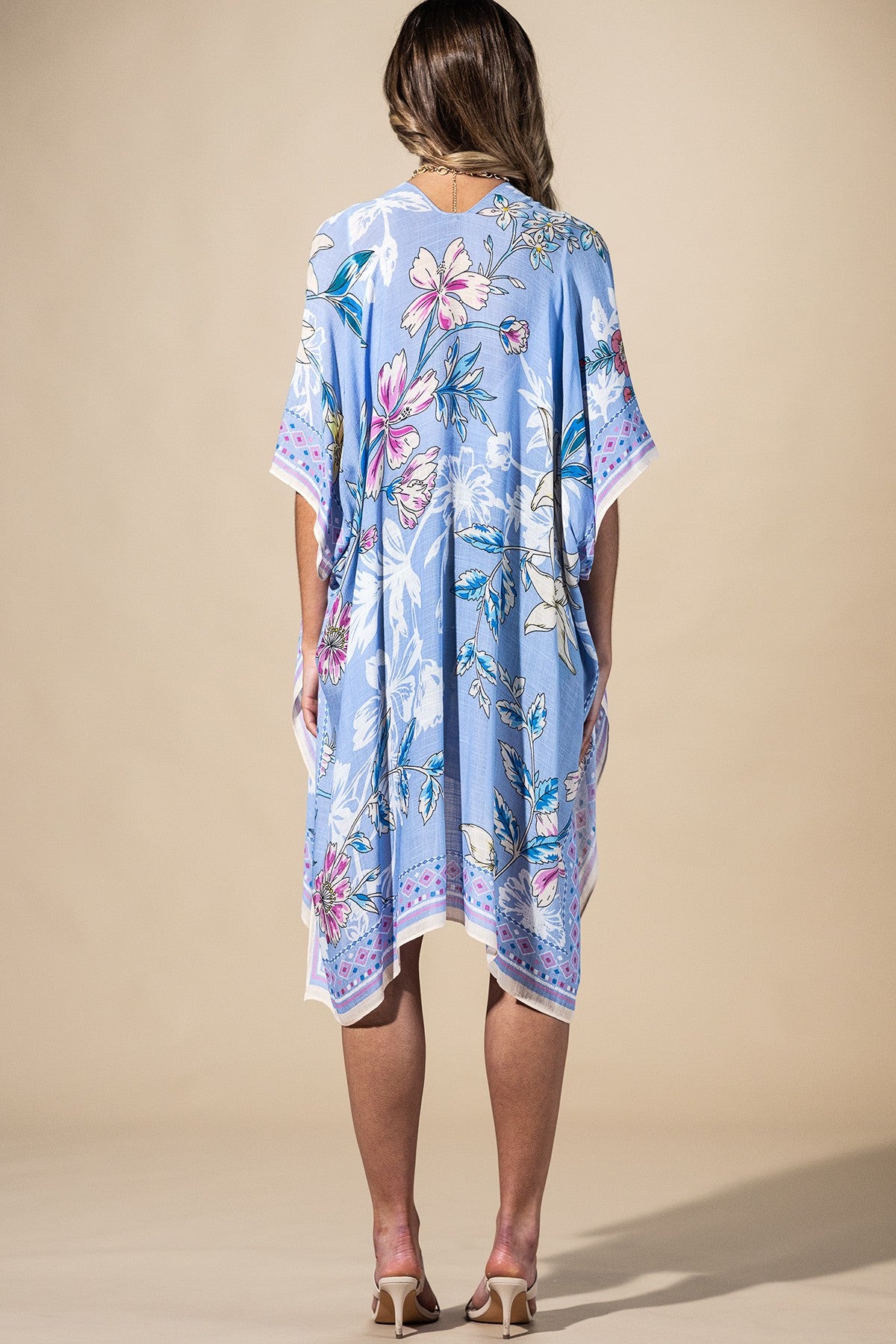 Blue Drift Kimono