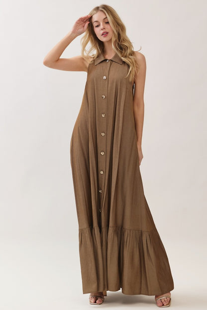 Elie Mocha Maxi Dress