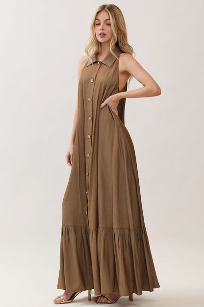 Elie Mocha Maxi Dress
