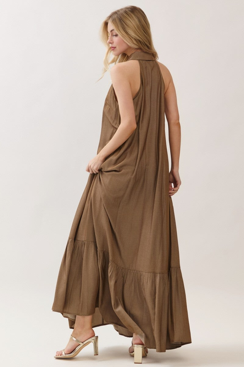 Elie Mocha Maxi Dress