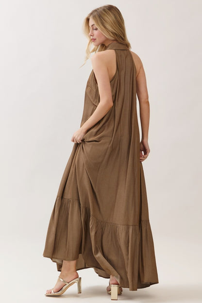 Elie Mocha Maxi Dress