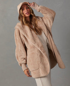 The Coziest Yet Pocketed Cardigan - Taupe