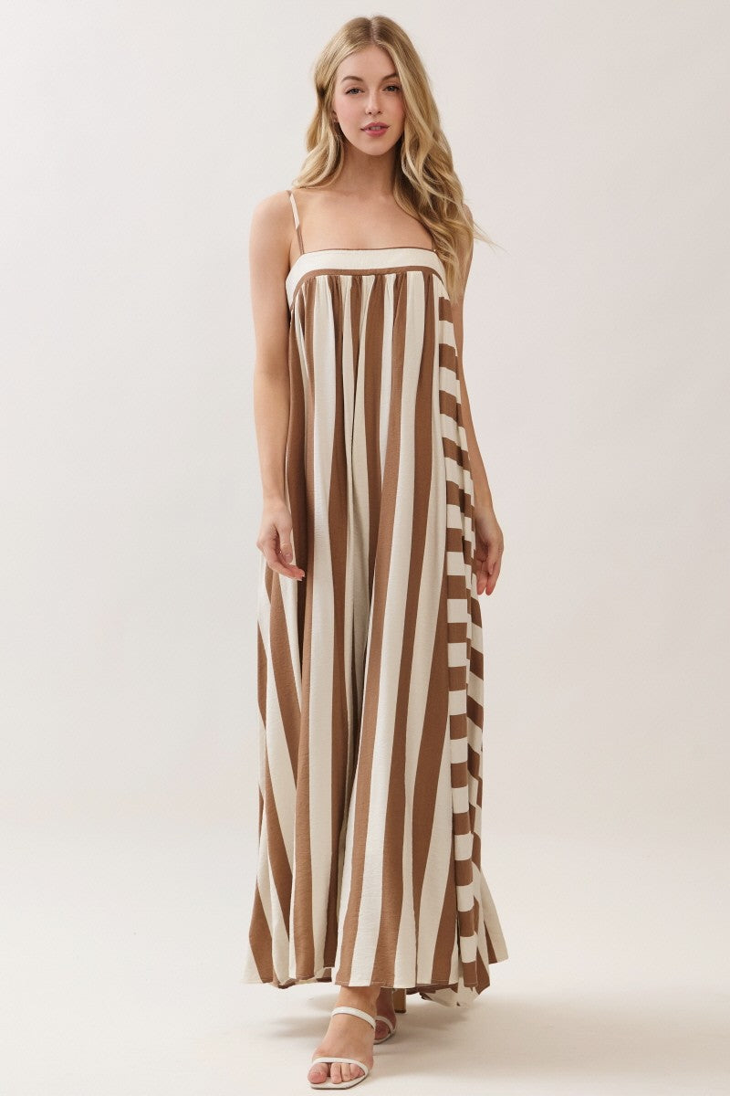 Sabina Beige Maxi Dress - Ships July 15