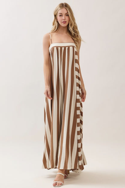 Sabina Beige Maxi Dress - Ships July 15