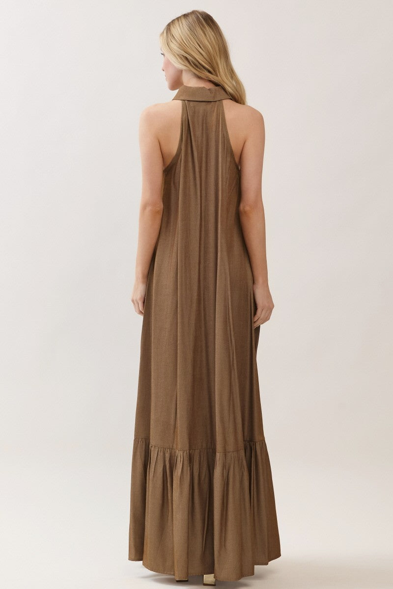 Elie Mocha Maxi Dress