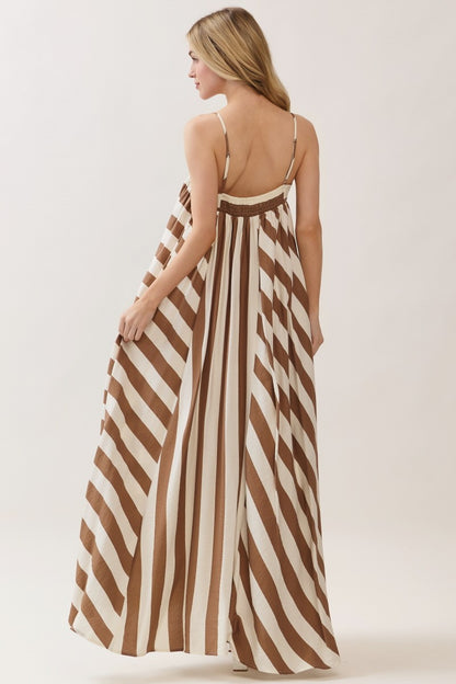 Sabina Beige Maxi Dress - Ships July 15
