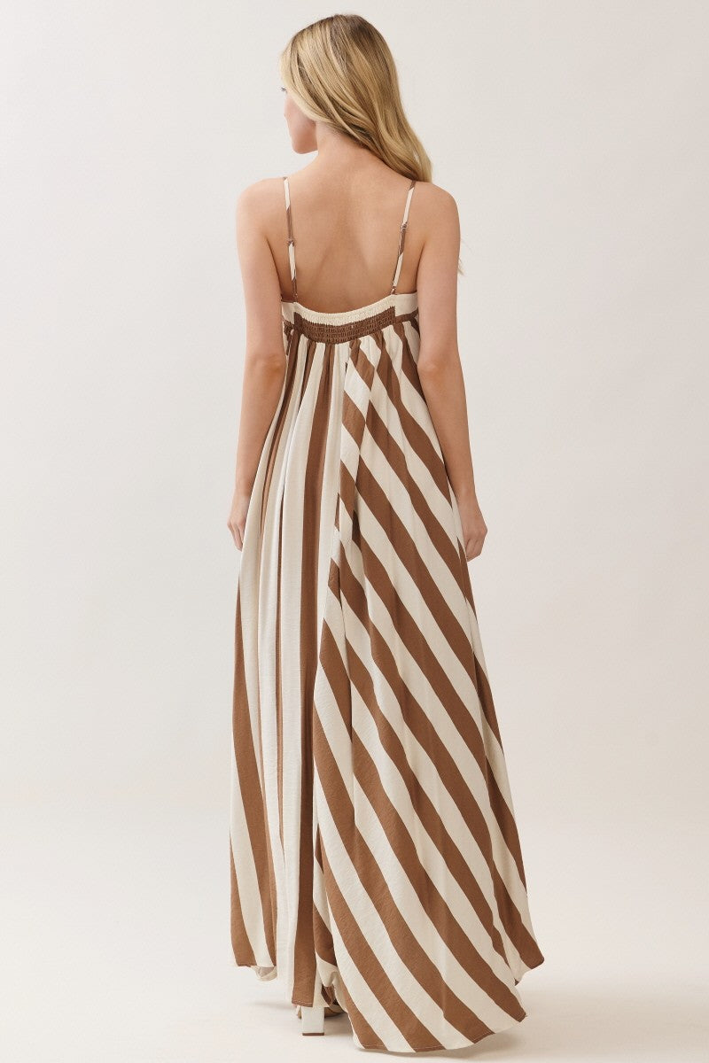 Sabina Beige Maxi Dress - Ships July 15