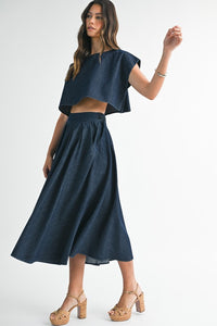 Idella Denim Matching Set