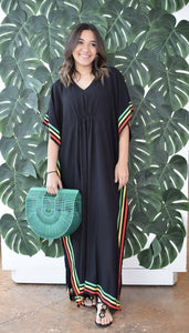 Black Kaftan Maxi Dress