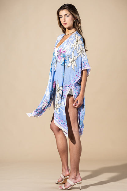 Blue Drift Kimono