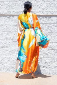 Beach Satin Kimono