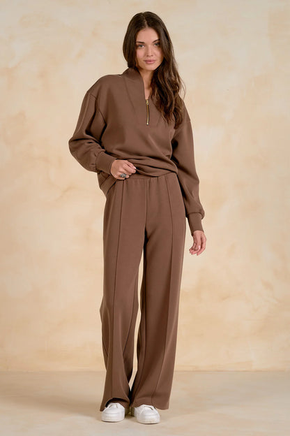 Samara Brown Jogger Set