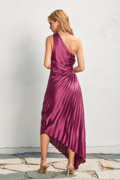 Dress Forum Purple Pleated Maxi Dress