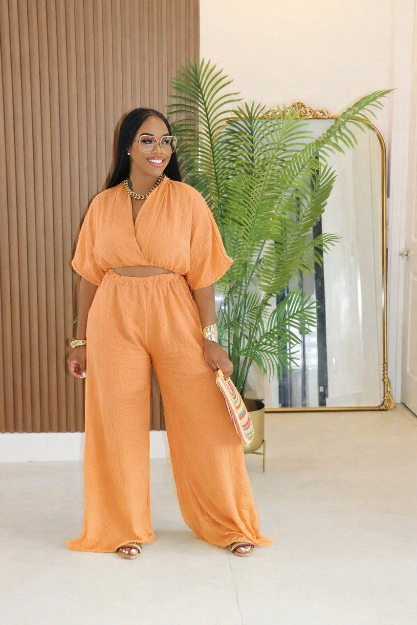 Camille Orange Matching Set