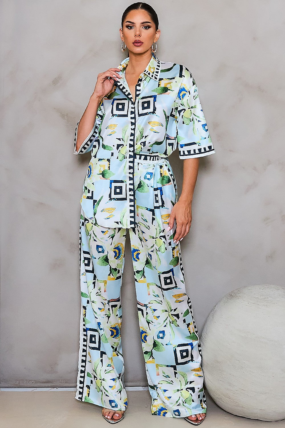 Bella Blue Matching Pant Set