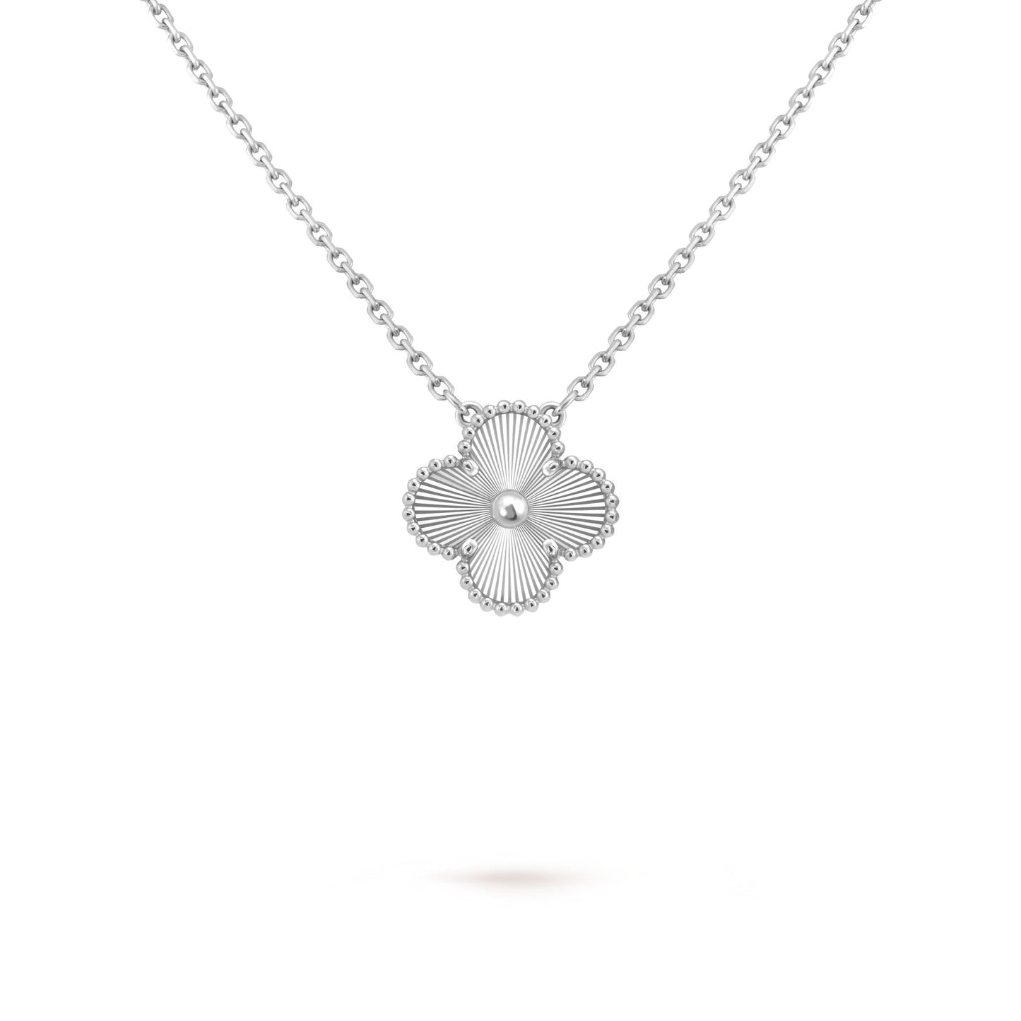 Silver Clover Leaf Necklace