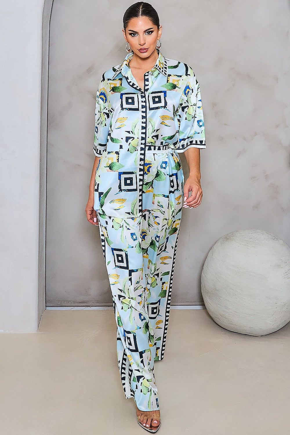 Bella Blue Matching Pant Set