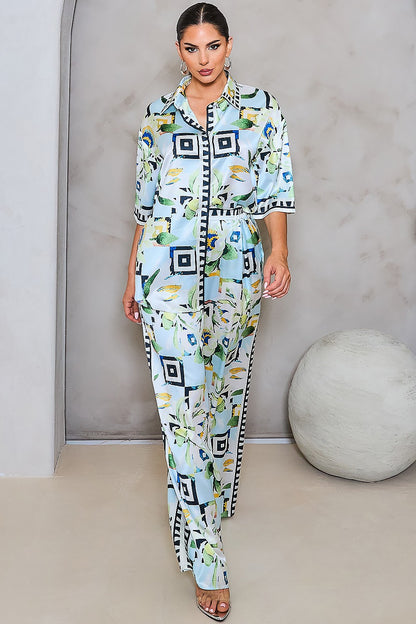 Bella Blue Matching Pant Set