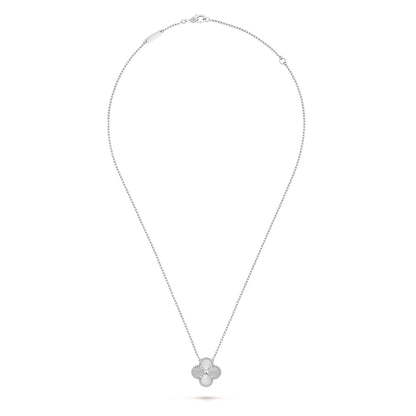 Silver Clover Leaf Necklace