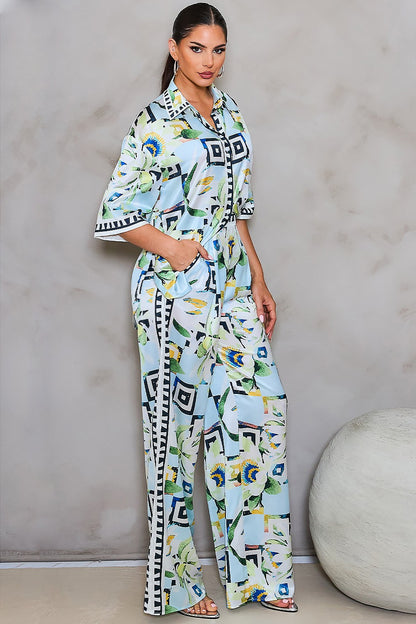 Bella Blue Matching Pant Set