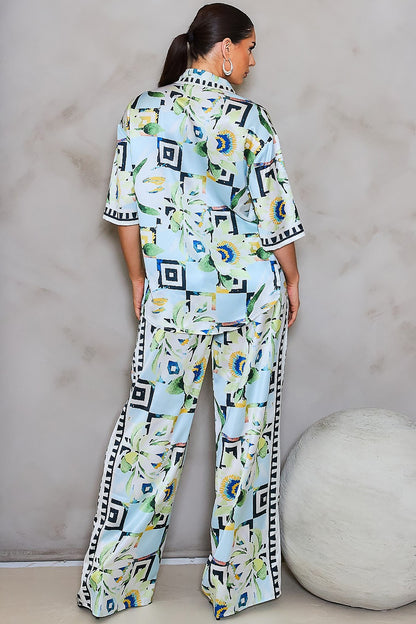 Bella Blue Matching Pant Set