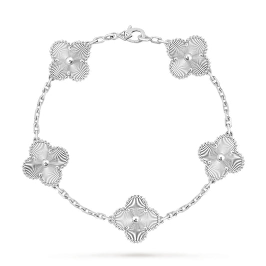Silver Clover Leaf Bracelet