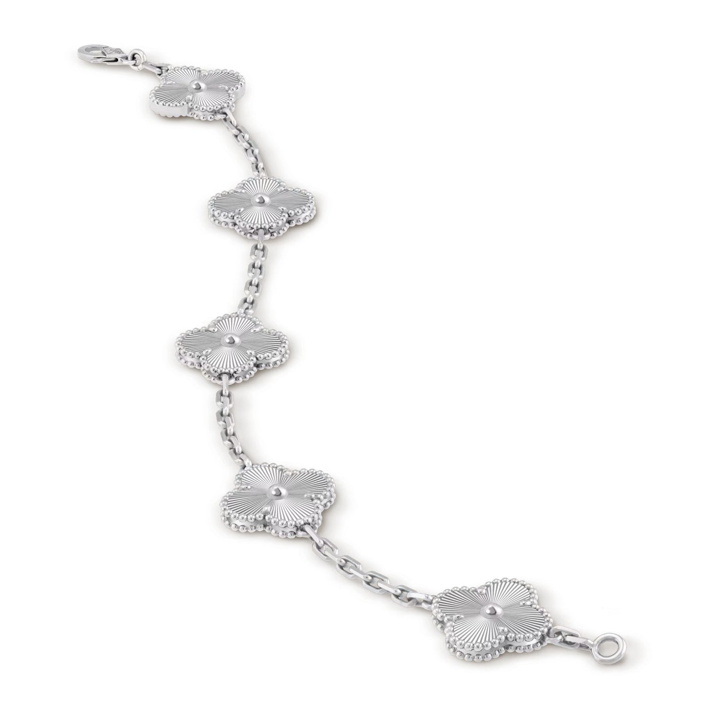 Silver Clover Leaf Bracelet