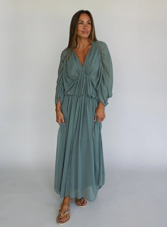 Cassidy Cape Sleeve Dress