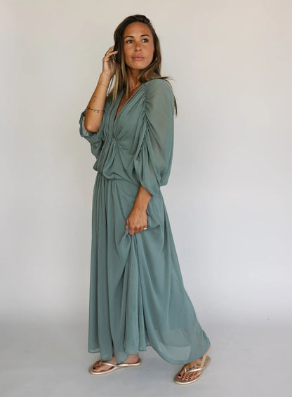 Cassidy Cape Sleeve Dress