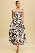 Load image into Gallery viewer, Tribal Midi Belted Dress
