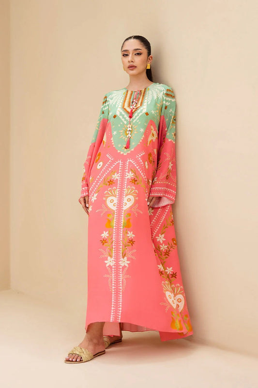 Pink & Green Kaftan