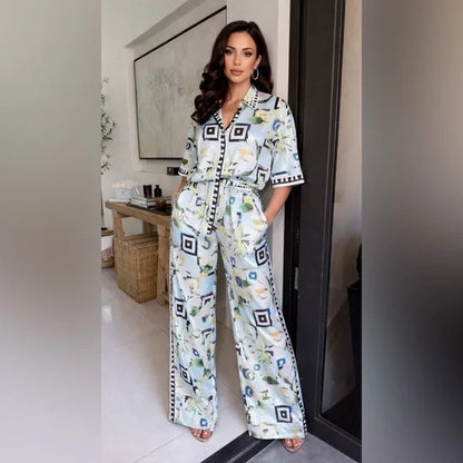 Bella Blue Matching Pant Set