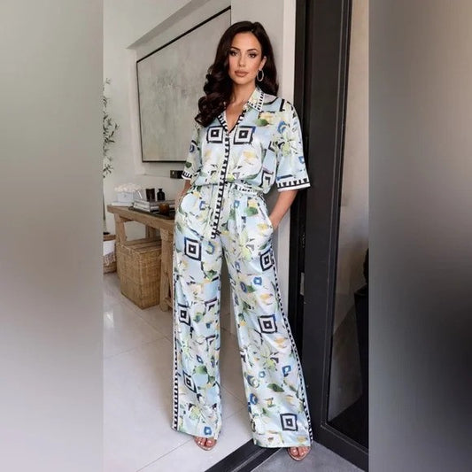 Bella Blue Matching Pant Set