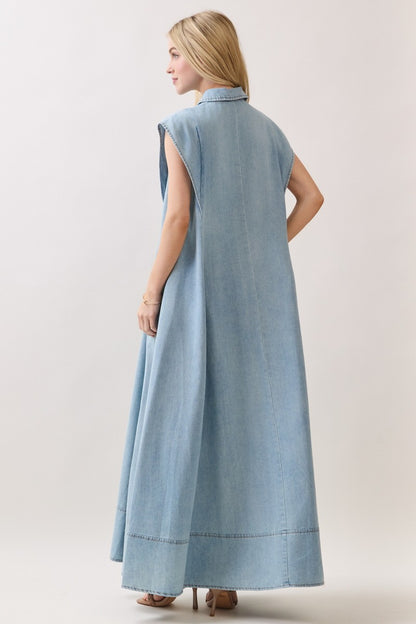Idella Pocketed Denim Dress