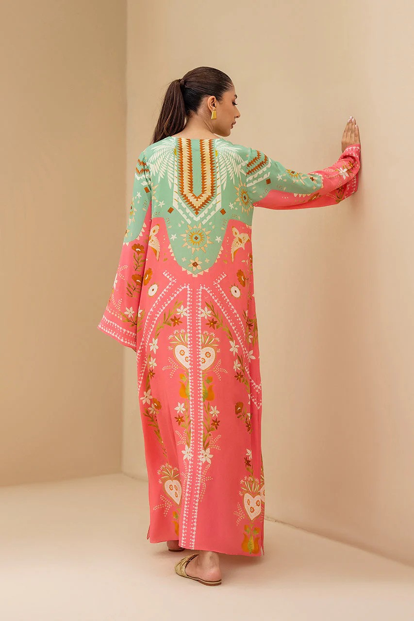 Pink & Green Kaftan