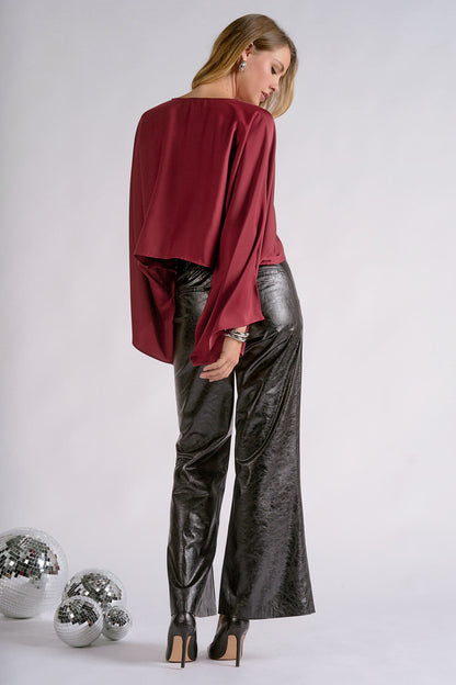 Isadora Burgundy Top