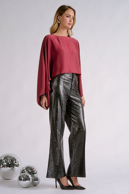 Isadora Burgundy Top