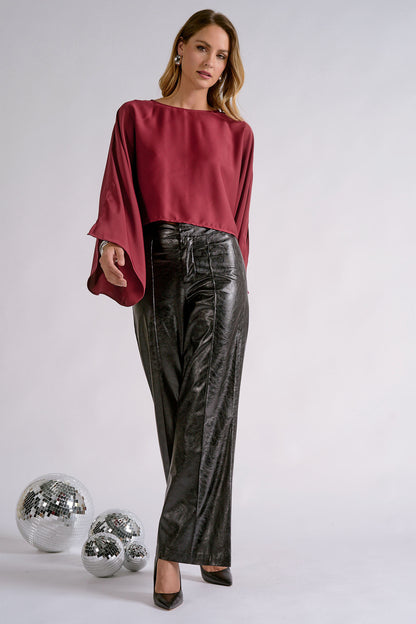 Isadora Burgundy Top