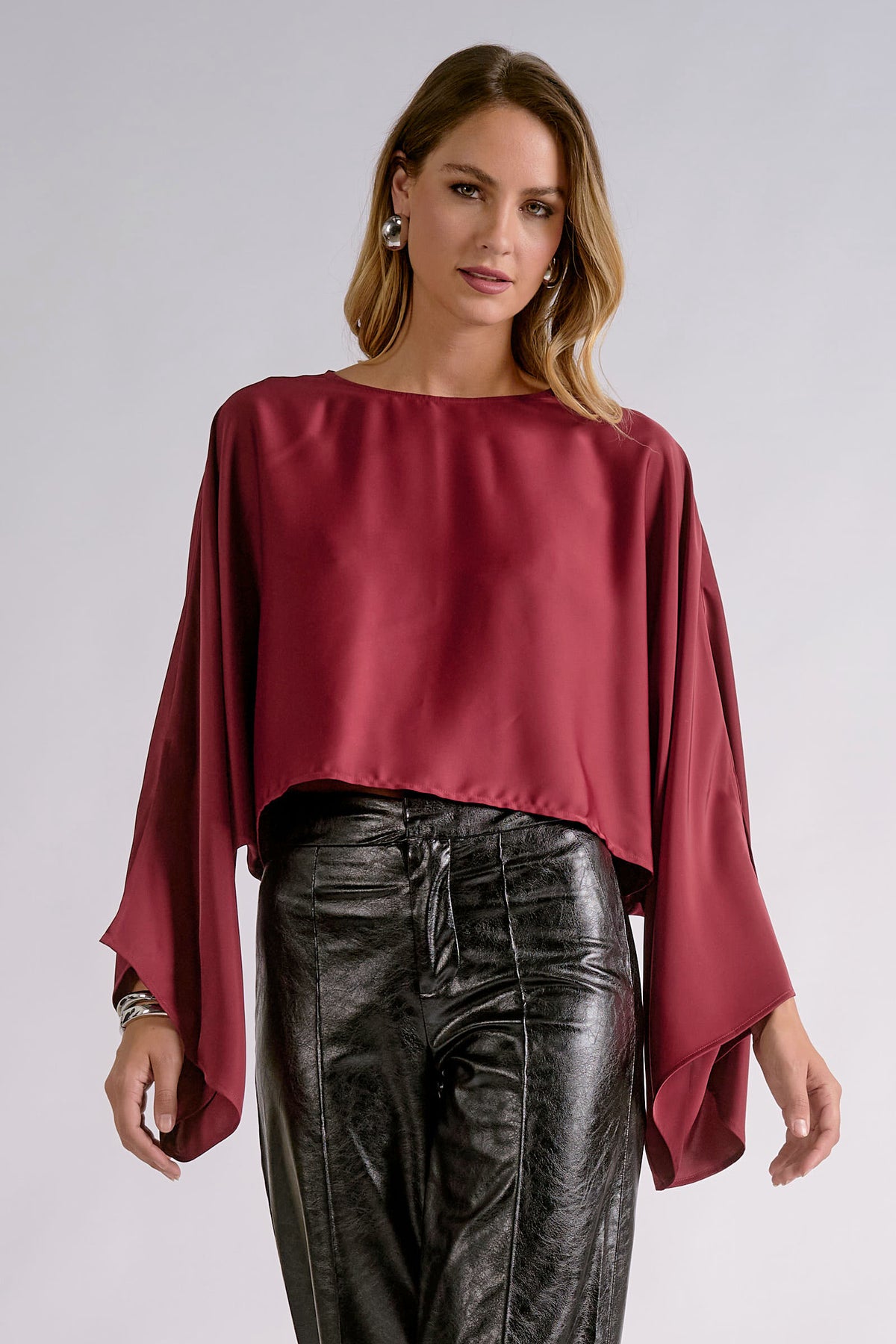 Isadora Burgundy Top